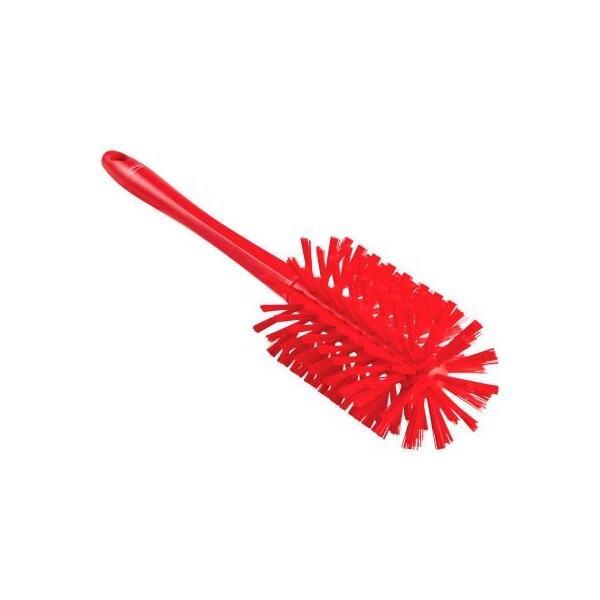 Vikan 3.5in One-Piece Pipe Brush- Medium/Stiff, Red